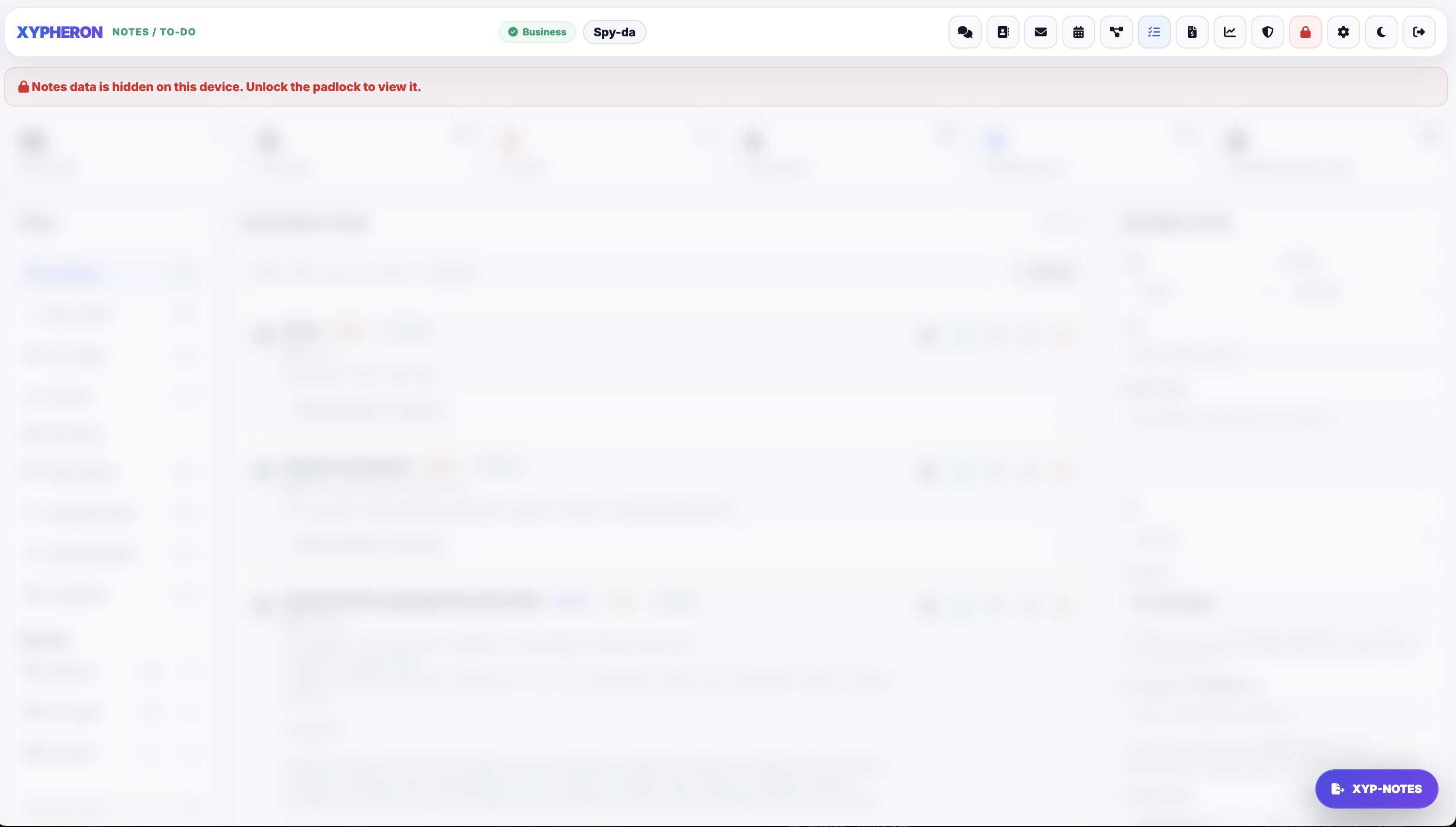 Xypher Notes / To-Do project preview
