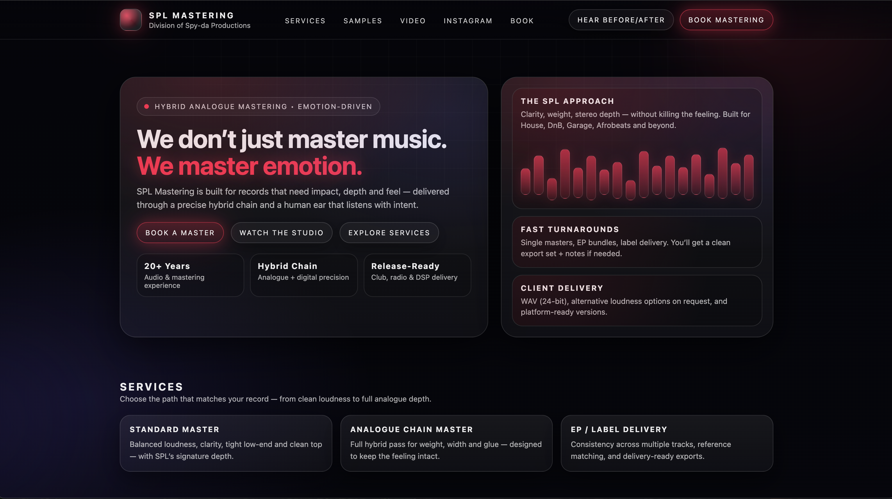 SPL Mastering project preview